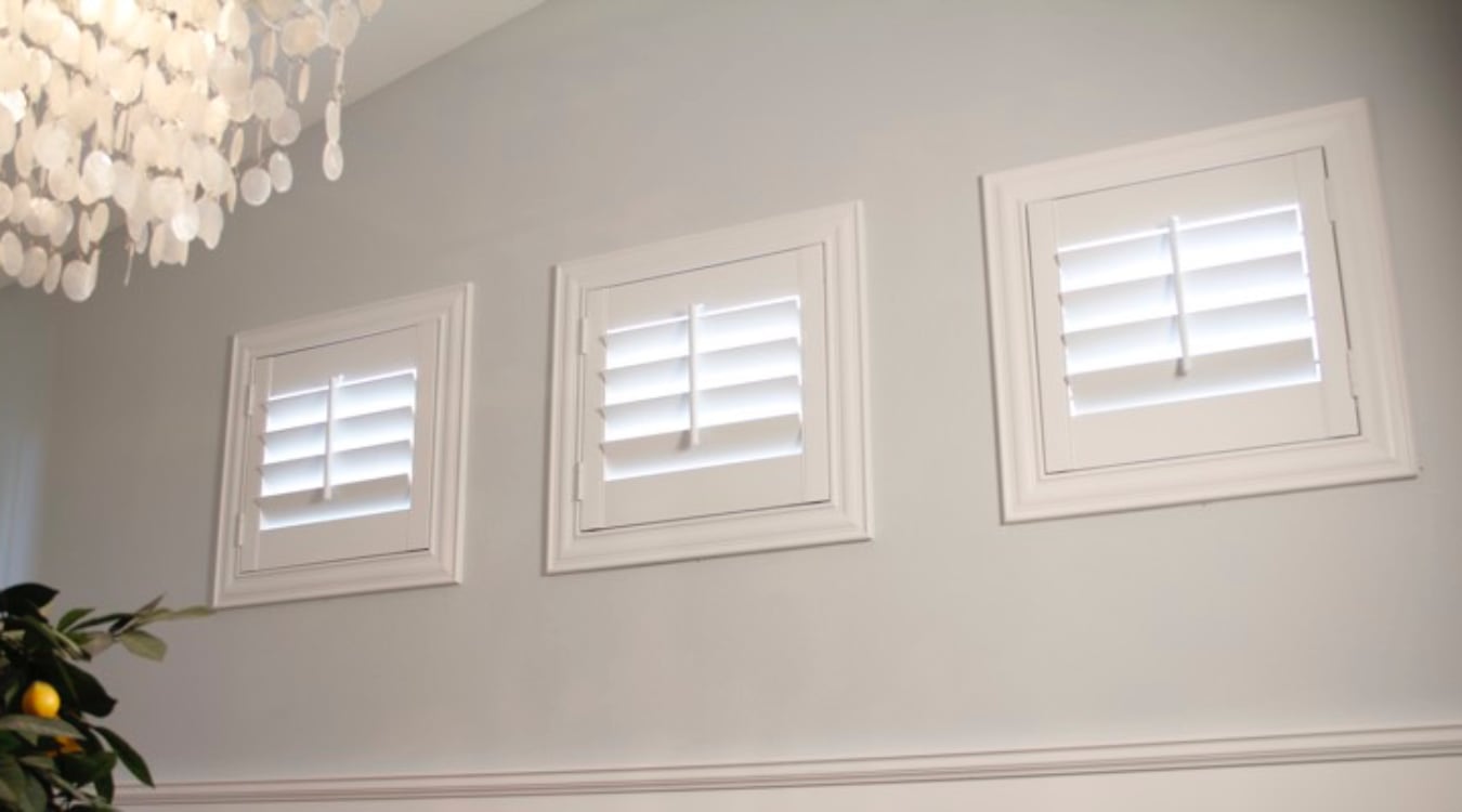 San Jose small window shutters